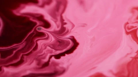 Ink splash acrylic wave pink red paint blend art Stock-Footage 281133022