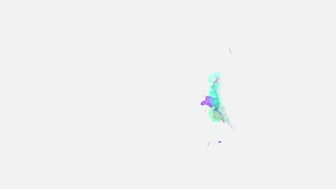 Ink splash alpha transition cinematic overlay Stock Footage 248051622