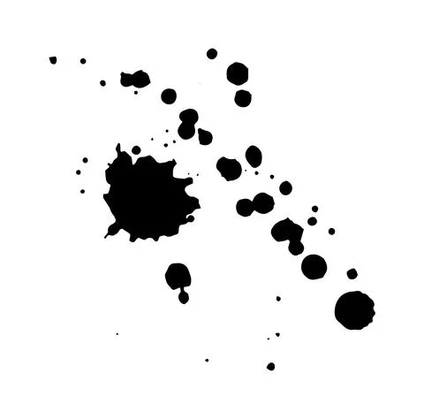 Ink splash collection. Black paint vector splatter. Spray drop texture. Circle 스톡 일러스트