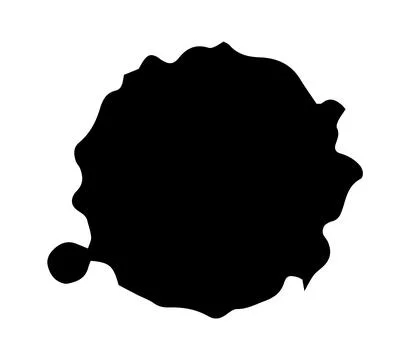 Ink splash collection. Black paint vector splatter. Spray drop texture. Circle Stock Illustration