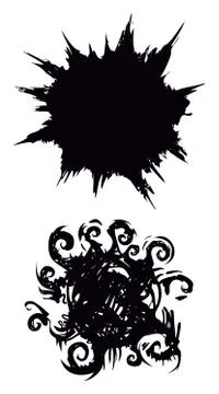 Ink splash Stock Illustration