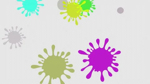 Ink splash, image effects videos virus spreads Stock Footage 166229292