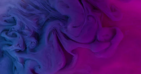 Ink splash mist art cloud fume acrylic texture Video stock 334011070