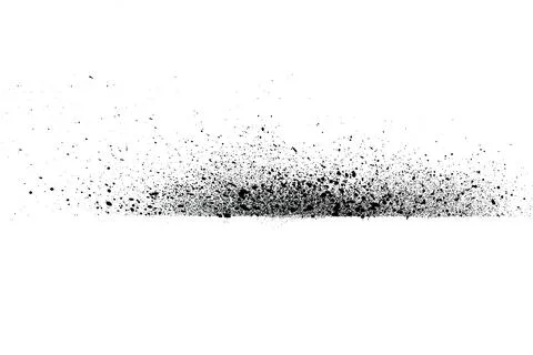 Ink Splash Pattern, Black Watercolor Splatter Background. Stock Illustration