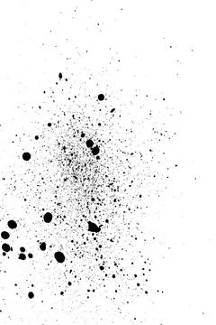 Ink Splash Pattern, Black Watercolor Splatter Background. Stock Illustration