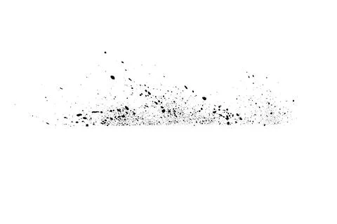 Ink Splash Pattern, Black Watercolor Splatter Background. Illustrazione stock