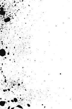 Ink Splash Pattern, Black Watercolor Splatter Background. Stock Illustration