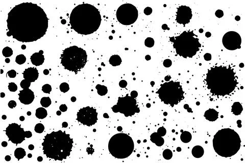 Ink Splash Seamless Pattern: Abstract Watercolor Vector Texture with Grunge Stock Illustration