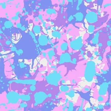Ink splashes camo seamless pattern イラスト素材