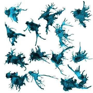 Ink splashes Stock Illustration