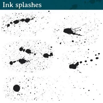 Ink splashes Stock Illustration