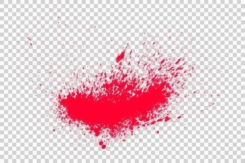 Ink splashes isolated transparency background. Stock Illustration