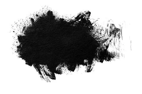 Ink splashes isolated on white background. Foto stock