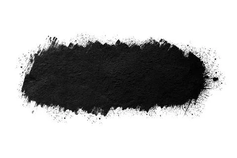 Ink splashes isolated on white background. Stock Photos