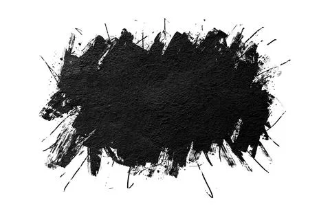 Ink splashes isolated on white background. Stock Photos