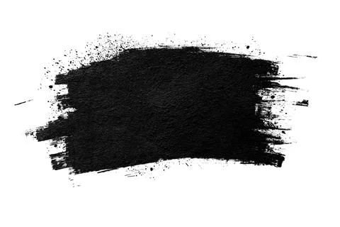 Ink splashes isolated on white background. Stock Photos
