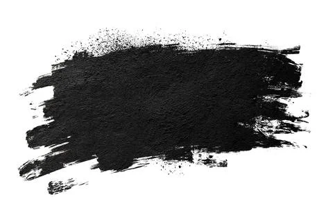 Ink splashes isolated on white background. Stock Photos