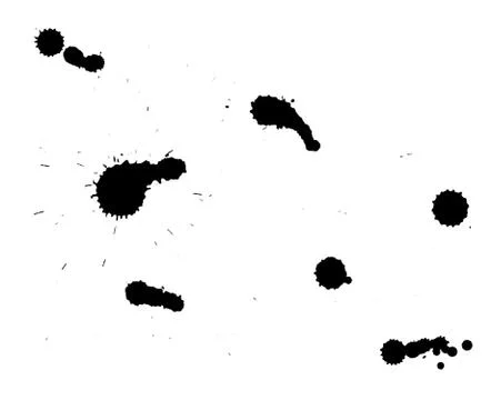 Ink splashes Stock Photos