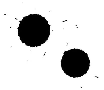 Ink splashes Foto stock