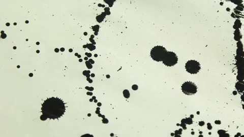 Ink splashing on white background artistic shot Stock Footage 165169342