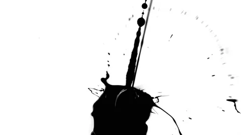 Ink Splat 10 Stock Footage 201886609