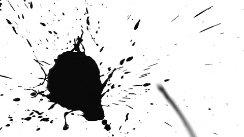 Ink Splat 3 Stock Footage 201886604