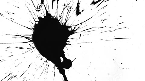 Ink Splat 6 Stock-Footage 201886607