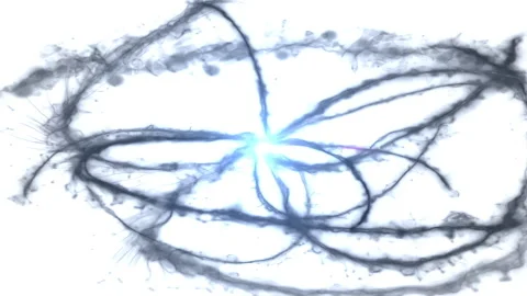 Ink splat particle stroke light effect animation 動画素材 148724933