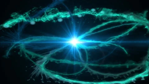 Ink splat particle stroke light effect animation 動画素材 148725007