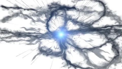 ink splat particle stroke light effect a... | Stock Video | Pond5