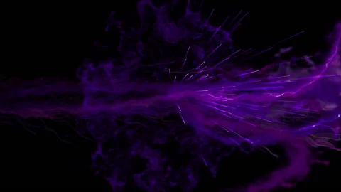 Ink splat particle stroke light effect animation Stock Footage 148738884