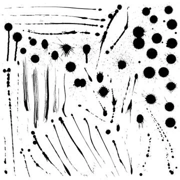 Ink splats Stock Illustration
