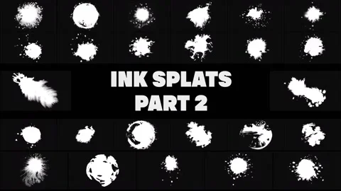 Ink Splats Part2 Motion Graphics Pack Stock Footage 229933977