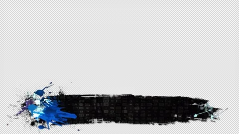 Ink Splatter Brush Lower Thirds &amp; Background Video stock 273035749