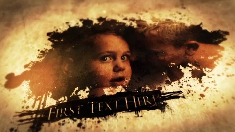 Ink Splatter Cinematic Slideshow Catálogo de After Effects