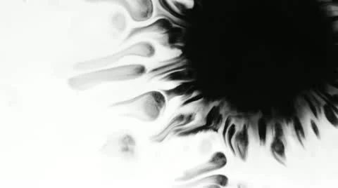 Ink splatter Video stock 18483296