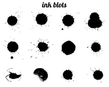 Ink splatter Stock Illustration