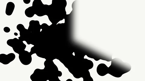 Ink Splatter Transition with Black Stripes and Soft Shadows Abstract Backgrou Stock Footage 341652639