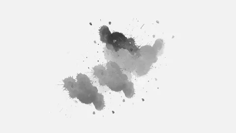 ink splatter transition effect animation | Stock Video | Pond5