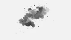 Abstract Paint Brush Stroke Shape Black Ink Splattering Flowing Washing  Stock Video Footage by ©donfiore1 #183907094