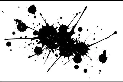 Ink Splatter Vector Paint: Abstract Blot and Splash with Drop's. Abstract Grunge Stock Illustration