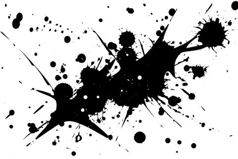 Ink Splatter Vector Paint: Abstract Blot and Splash with Drop's. Abstract Grunge Stock Illustration