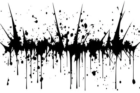 Ink Splatter Vector Paint: Abstract Blot and Splash with Drop's. Abstract Grunge Stock Illustration