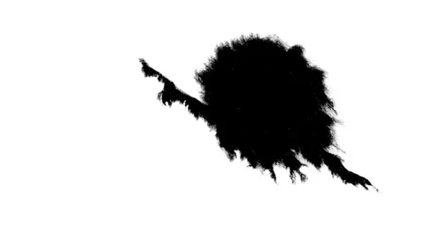 Ink Spot Strange Thin Expansion Stock Footage 85085222