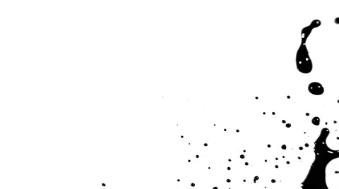 Ink spray on white Vídeo Stock 64285897