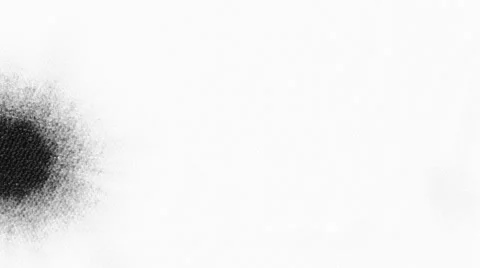 The ink spreading over the paper to form intricate shapes Video stock 68487790