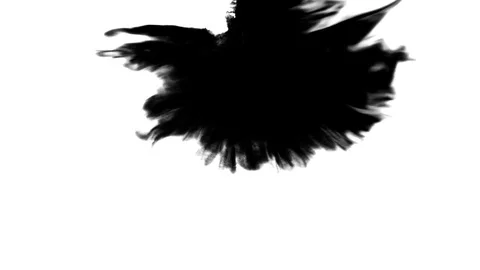 Ink Spreading on Paper Stock Footage 85084352