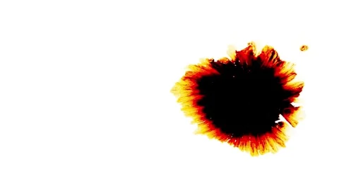 Ink spreading on white background abstract footage. Stock Footage 336813992