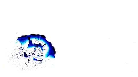 Ink squashed in glass Stock Footage 102030107