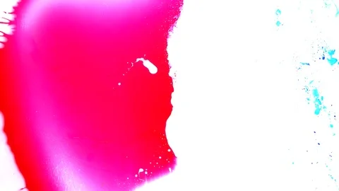 Ink squashed in glass Stock Footage 102030706